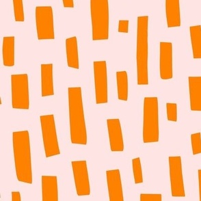 Orange Retro Dashes - Large