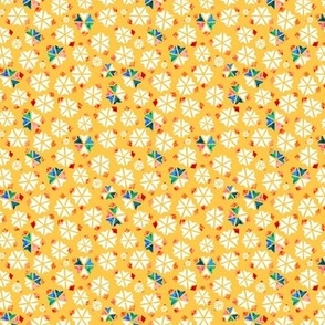 Yellow Abstract Floral Ditsy