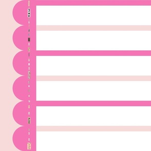 Word Art Whirler Stripe in Pink | Primary School