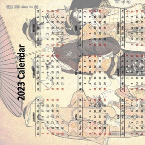 2023 Tea Towel Calendar - Kimono