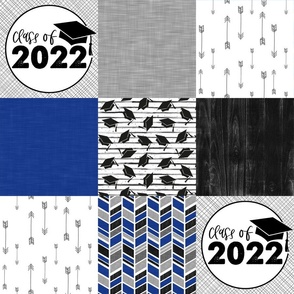 Grad 2022//Blue - Wholecloth Cheater Quilt
