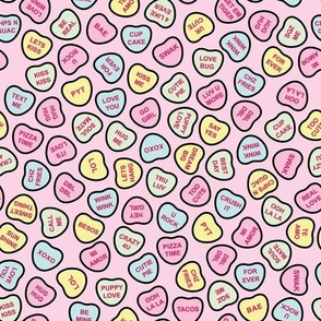 convo hearts on pink