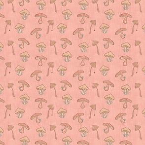 Mushrooms Dancing Pink 