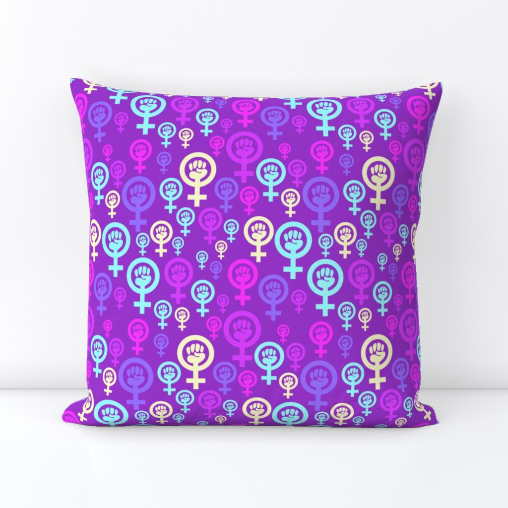 Feminist symbol in purple