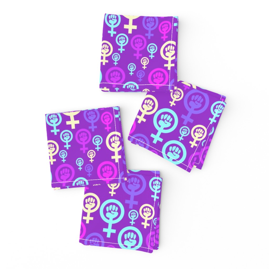 Feminist symbol in purple