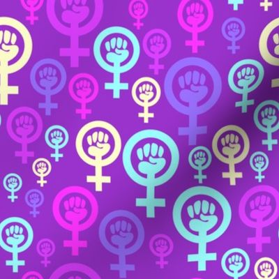 Feminist symbol in purple
