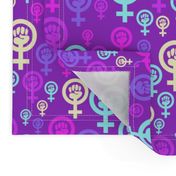Feminist symbol in purple