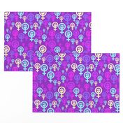 Feminist symbol in purple