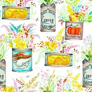 Holy mackerel watercolor cans 