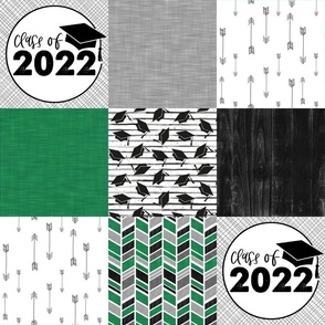 Grad 2022//Green - Wholecloth Cheater Quilt
