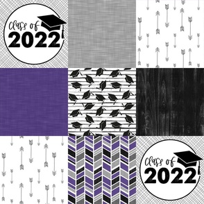 Grad 2022//Purple - Wholecloth Cheater Quilt