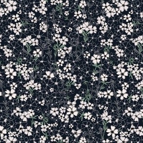 Floral Jungle-darkblue