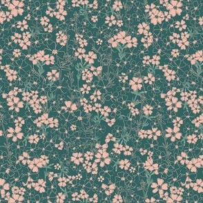 Floral Jungle-green-blush