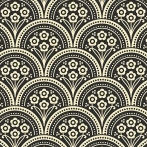 Pattern 0699 - playful art deco flowers