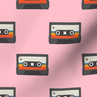 Retro Cassette Tape - Pink