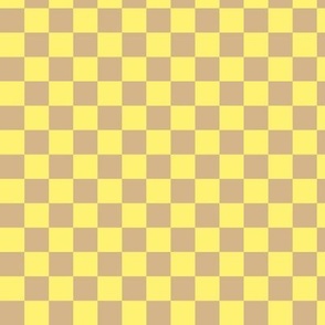 Minimalist boho checker plaid design basic check color block tartan nursery print summer beige yellow