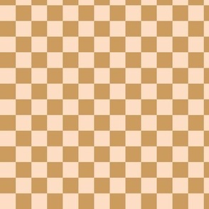 Minimalist boho checker plaid design basic check color block tartan nursery print summer cream blush ochre yellow 