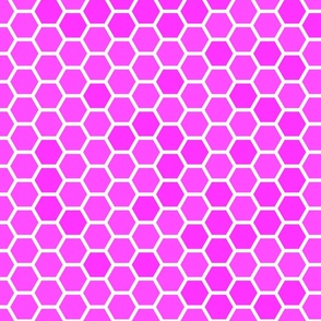 Large Hot Pink Honeycomb Bee Hive Geometric Hexagonal Design