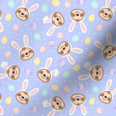 Easter sloths - Easter eggs and bunny ears - peri - LAD22