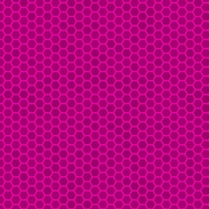 Small Bright Neon Pink Honeycomb Bee Hive Geometric Hexagonal Design