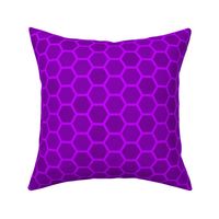 Large Bright Neon Purple Honeycomb Bee Geometric Hexagonal Design