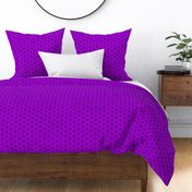 Large Bright Neon Purple Honeycomb Bee Geometric Hexagonal Design