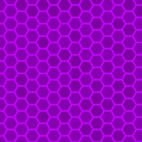 Large Bright Neon Purple Honeycomb Bee Geometric Hexagonal Design