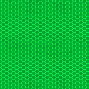 Small Bright Neon Green Honeycomb Bee Hive Geometric Design