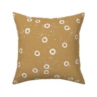 Scandinavian Squiggle on coffee brown vintage - large