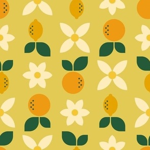 Mod Scandinavian Citrus Fruit - Lime Green / Citron