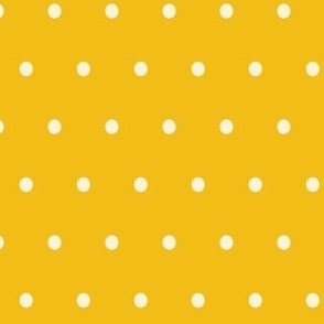 Yellow and White Polka Dots - Easter