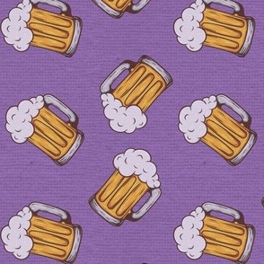 Saint Patricks Day Green Beer Mug Linen Purple-01