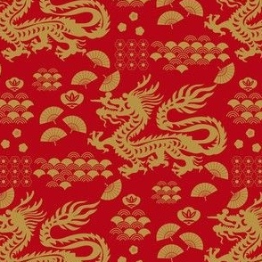 Dragon japanese pattern 9-01