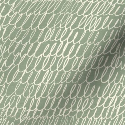 Doodle Loops Sage Green_Iveta Abolina