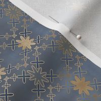 Orion's Cross in blue vintage 