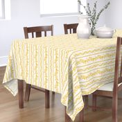 Half scale Marigold on cream  Emma Stripe