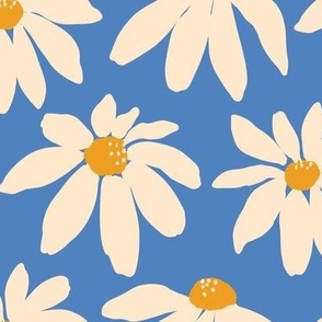 Daisy - Blue  and White
