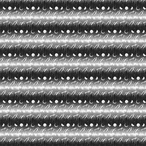 Chalet View Stripe - Gray - very small - 1.3 inch stripe