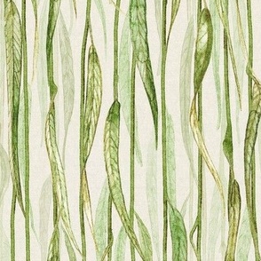 Weeping Willow Tree Leaves CottageCorehome on Cream, Cottagecore, soothing decor, Eggshell, Ivory and pastel green, artichoke, celadon, sage for neutralbotanicalsdc for gender neutral ,baby,   nursery wallpaper