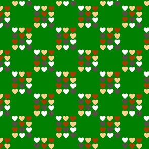 Black History Hearts - Green