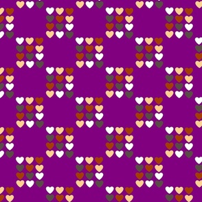 Black History Hearts - Purple