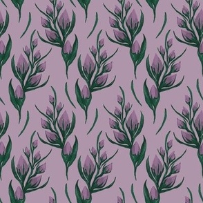 Flower Branch // Normal Scale // Lilac Background // Botanical Vibe // Lilac Blooming // Spring Time // Lavender Green Amethyst Floral