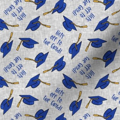 Graduation Caps - Hats off to the Grad!  - royal blue - LAD22 