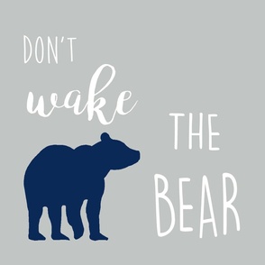 Dont Wake the Bear Navy White Silver