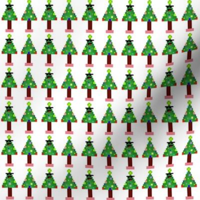 Gamer Christmas Tree Pixelated Gaming