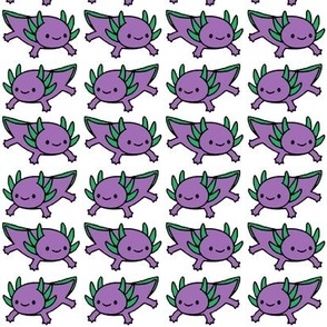 axolotl lilac and grass green