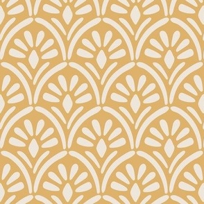 Art Deco Floral // Goldenrod