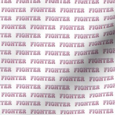 Fighter Word Pink Cancer