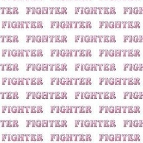Fighter Word Pink Cancer