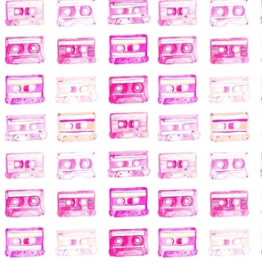 Mixed Tape – cassette tape design in pink